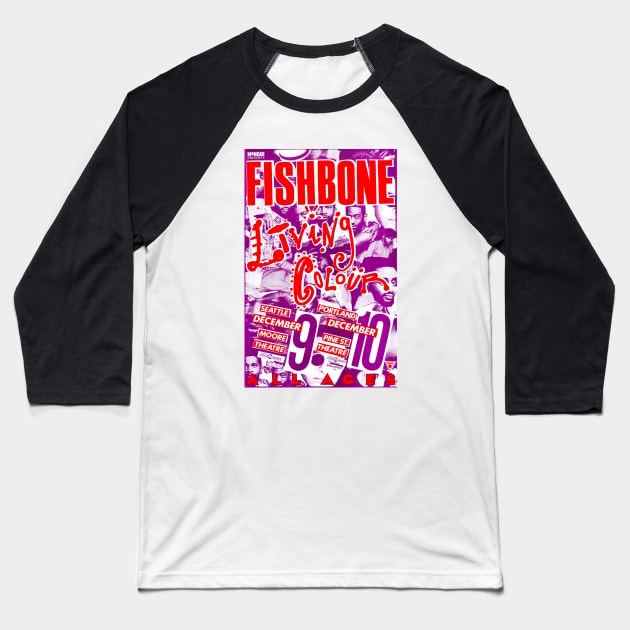 Fishbone x Living Colour (1990) Baseball T-Shirt by Scum & Villainy